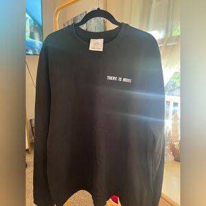 Hillsong Black Embroidered Crewneck